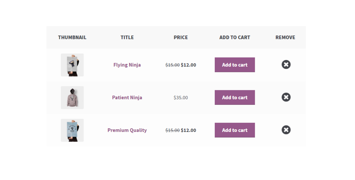 wishlist before - Product Wishlist