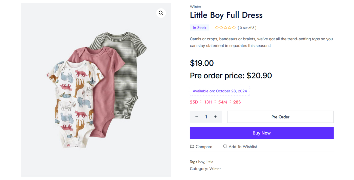 pre order after - PreOrder